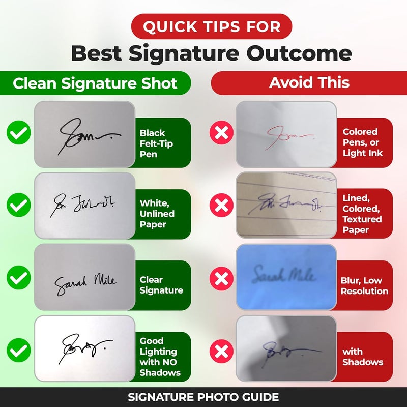 Promot Personalized Signature Stamp - Custom Self Inking Stamp with Your Handwritten Signature, Easy Stampers & Professional Impressions for Business, Legal, and Personal Documents (Small) - Image 4